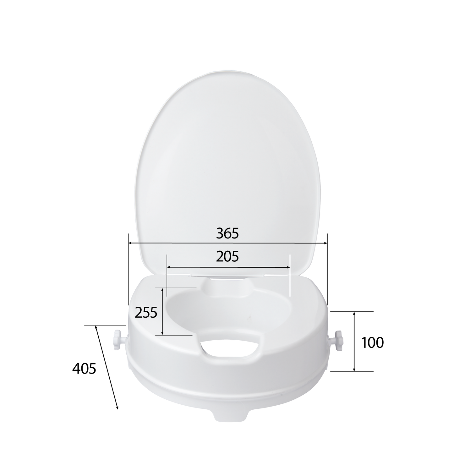 CARE+ Toiletseat Raiser with Lid Komforta+